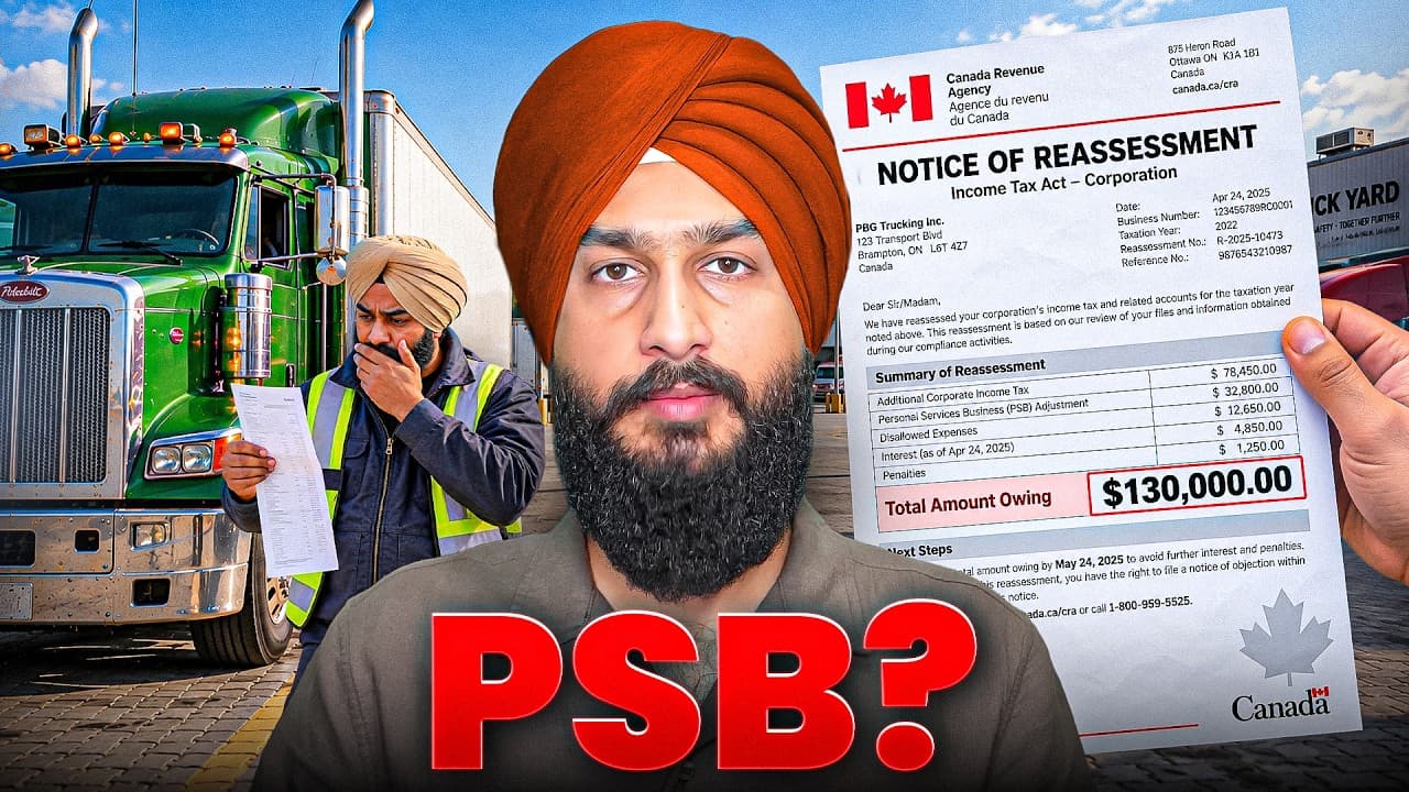 Own Your Truck, Still a PSB? CRA’s Crackdown on Owner-Operators & Driver Inc video thumbnail