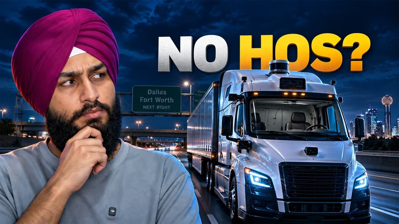 Driverless Trucks Are Already Hauling Freight — Will They Replace You? video thumbnail